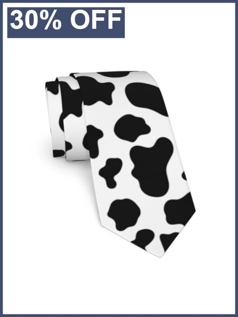 Men's Novelty Necktie Polyester Clip-On Tie One Size Fits Most Western Animal